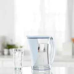 Brita 12-Cup Stream Filter As You Pour Water Pitcher with 1 Filter, Cascade &ndash; Ice