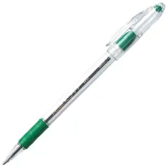 Pentel R.S.V.P. Ballpoint Pen, 1.0 mm, Green, Pack of 12