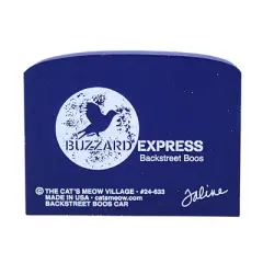 Cat's Meow Village 2.25 In Backstreet Boos Halloween Buzzard Express Halloween Decorative Village , Train Car Ghost (1PC)