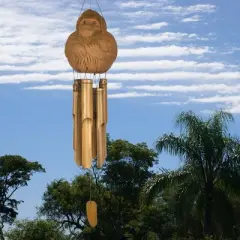 Woodstock Wind Chimes Asli Arts&reg; Collection, Monkey Bamboo Chime, 32'' Wind Chime CMO305