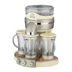 Margaritaville Tahiti Frozen Concoction Maker: Stainless Steel Blades, 72 oz Capacity, 700 Watts, Off-White, Includes Manual
