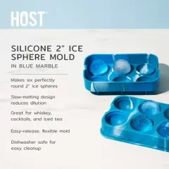 Host Silicone 2" Ice Sphere Silicone Mold