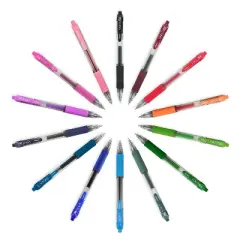 Zebra Sarasa Retractable Gel Pen Assorted Ink Medium 14/Pack 46824