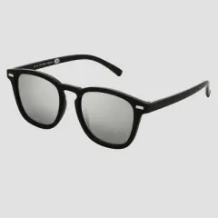 Men's Oval Plastic Sunglasses - Original Use&trade; Black: Scratch-Resistant, Blue Light Filtering, UV Protection
