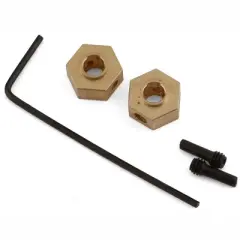 Axial Hex Hub Brass (2) SCX24 AX24 AXI302002