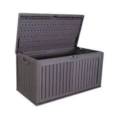 Okak 260/230/100 Gallon Waterproof Deck Box, Lockable Patio Storage Box, Outdoor Storage for Patio Furniture, Pool Accessories