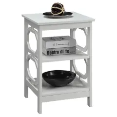 Omega End Table with Shelves - Breighton Home
