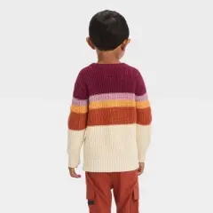 Toddler Boys' Colorblock Sweater - Cat & Jack&trade; Burgundy