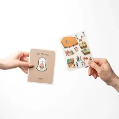 Fall Dog Walk, Pumpkin Thanksgiving, For My Boo Halloween/Fall Greeting Card Pack Sets (3 ct, Assorted) by Ramus & Co