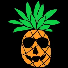 Men's Design By Humans HALLOWEEN PINEAPPLE PUMPKIN THEMED By Ujangkasep Tank Top