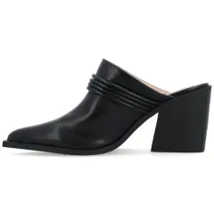 Journee Collection Womens Jinny Slip On Block Heel Mule Pump