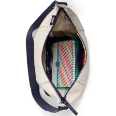Lands' End Lightweight Canvas Hobo Shoulder Crossbody Tote Bag