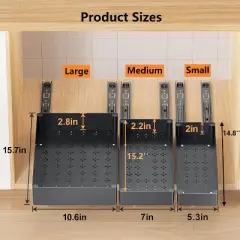 CuisinSmart Pull Out Cabinet Organizer, Pull Out Drawers for Cabinets, Slide Out Drawers for Kitchen Bathroom Pantry Cabinets Organizer