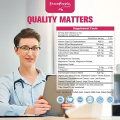 GreenPeople Magnesium Glycinate Liquid Spray 400mg - for Calm Support, Muscle, Bone & Sleep Support - 2 Fl Oz (Raspberry Flavor)