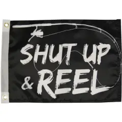Taylor Made 12" x 18" Shut Up & Reel Flag Boat Equipment 1622_68.