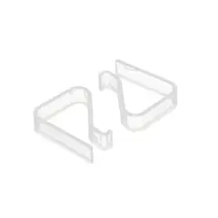 Unique Bargains Plastic Table Cloth Holder Clear 2" x 1.7" x 0.6" 12 Pcs