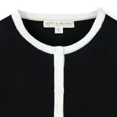 Hope & Henry Girls' Bow Pocket Cardigan, Infant