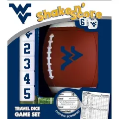 MasterPieces Officially Licsenced NCAA West Virginia Mountaineers Shake N' Score Dice Game for Age 6 and Up
