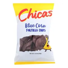 Chicas Blue Corn Tortilla Chips - Case of 9/7.5 oz