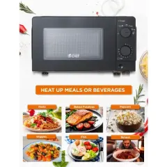 COMMERCIAL CHEF Countertop Microwave Oven 0.6 Cu. Ft. 600W