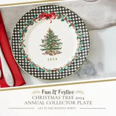 Spode Christmas Tree Annual 2024 Collector Plate - 8"