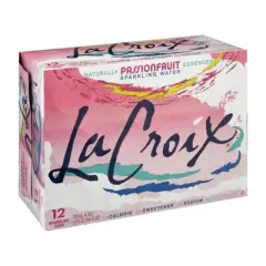 La Croix Passion Fruit Sparkling Water - Case of 2/12 pack, 12 oz