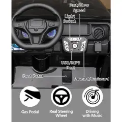 24V 2-Seater Electric Ride-On Car for Kids with Parent Remote Control, Dual 200W Motors, Music & Adjustable Speeds - Ages 3-8 Years Old