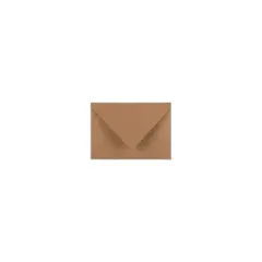 JAM Paper A7 Invitation Envelope 5 1/4" x 7 1/4" Brown Kraft Recycled 100/Pack (63134665D)