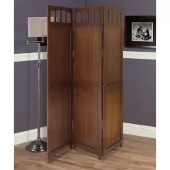 William Folding Screen - Antique Walnut - Winsome