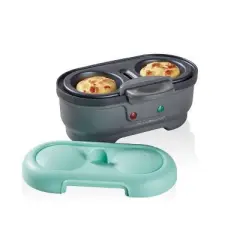 Hamilton Beach Egg Bites/Hard 25511: Mint Green Nonstick Egg & Breakfast Sandwich Maker, Dishwasher-Safe, 650W