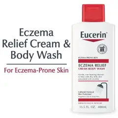 Eucerin Eczema Relief Cream & Body Wash Gentle Cleanser - Unscented - 13.5 fl oz