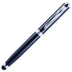Monteverde 4-in-1 Multifunction Laser/Stylus/Flashlight/Ballpoint Pen Medium Point Black (MV73421)