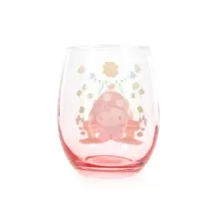 Silver Buffalo Sanrio Hello Kitty Mushroom Art Stemless Wine Glass | Holds 20 Ounces