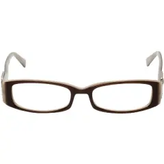 Calabria 814 Designer Acetate Reading Glasses in Nutmeg/Blue Light Filter & A/R +2.50 134mm Frame/57mm Lens Width