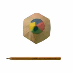 House of Marbles Wooden Rainbow Coloring Pencil &ndash; Multi-Color Lead, Ages 3 and Up, 1 count