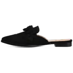 Journee Collection Womens Kessie Slip On Pointed Toe Mules Flats