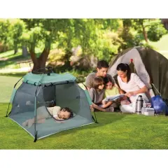 Kidco Lightweight Portable Tent-Peapod Camp Playard - Midnight