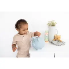 Pearhead Ceramic Piggy Bank - Blue