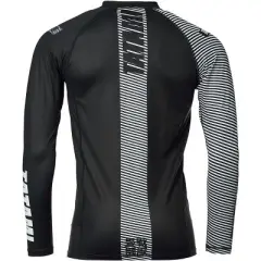 Tatami Fightwear Essential 3.0 Long Sleeve Rashguard - Black/White