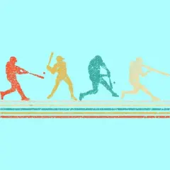 Women's Design By Humans Vintage Distressed Baseball Swing By LuckyCharm99 Racerback Tank Top