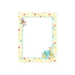 Great Papers! Baby Zoo Animals Letterhead 8.5" x 11" 80/Count (2013163)