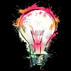 Women's Design By Humans Colorful Splash Ideas By alnavasord Racerback Tank Top