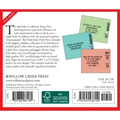Willow Creek Press 2024 Daily Desk Calendar 5.2"x6.2" Bad Dad Jokes
