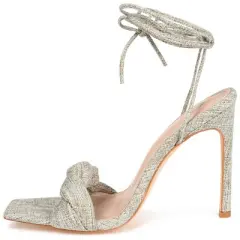 Journee Collection Womens Edelie Tru Comfort Foam Open Toe High Stiletto Pumps Taupe 9.5