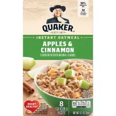 Quaker Instant Oatmeal Apple Cinnamon - 8ct/12.1oz