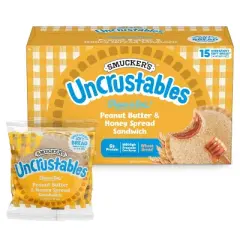 Smucker's Uncrustables Frozen Peanut Butter & Honey Spread Sandwich