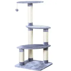 Two by Two Sacramento - Gray Scratching Post Cat Furniture - 41.7 in. Tall