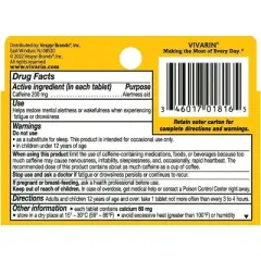 Vivarin Caffeine Alertness Aid Tablets 16 Tab