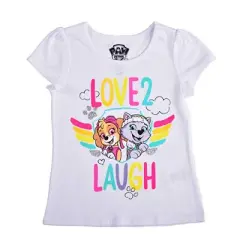 Nickelodeon Girl's 3-Pack Think Happy Thoughts Paw Patrol Short Sleeve Graphic Tee Set for toddler