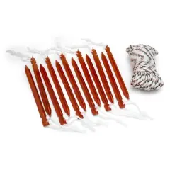 Coghlan's Ultralight Tent Stake 12-Pack with 50' Cord